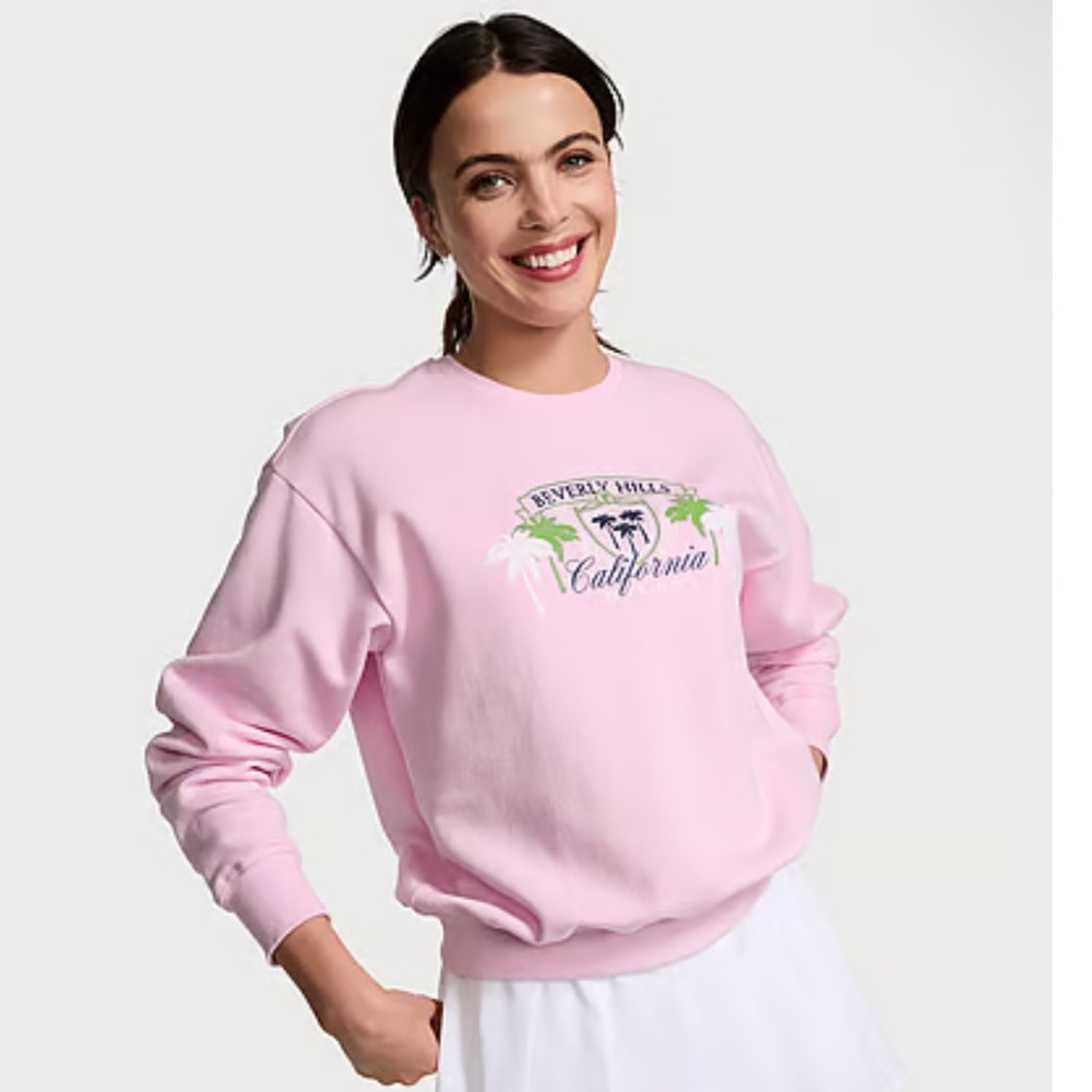 NEW VICTORIA’S SECRET BEVERLY HILLS SWEATSHIRT IN A BEAUTIFUL PINK COLOR! 😊🛍️